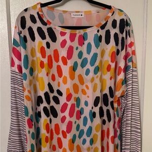 Colorful Long Sleeve Top